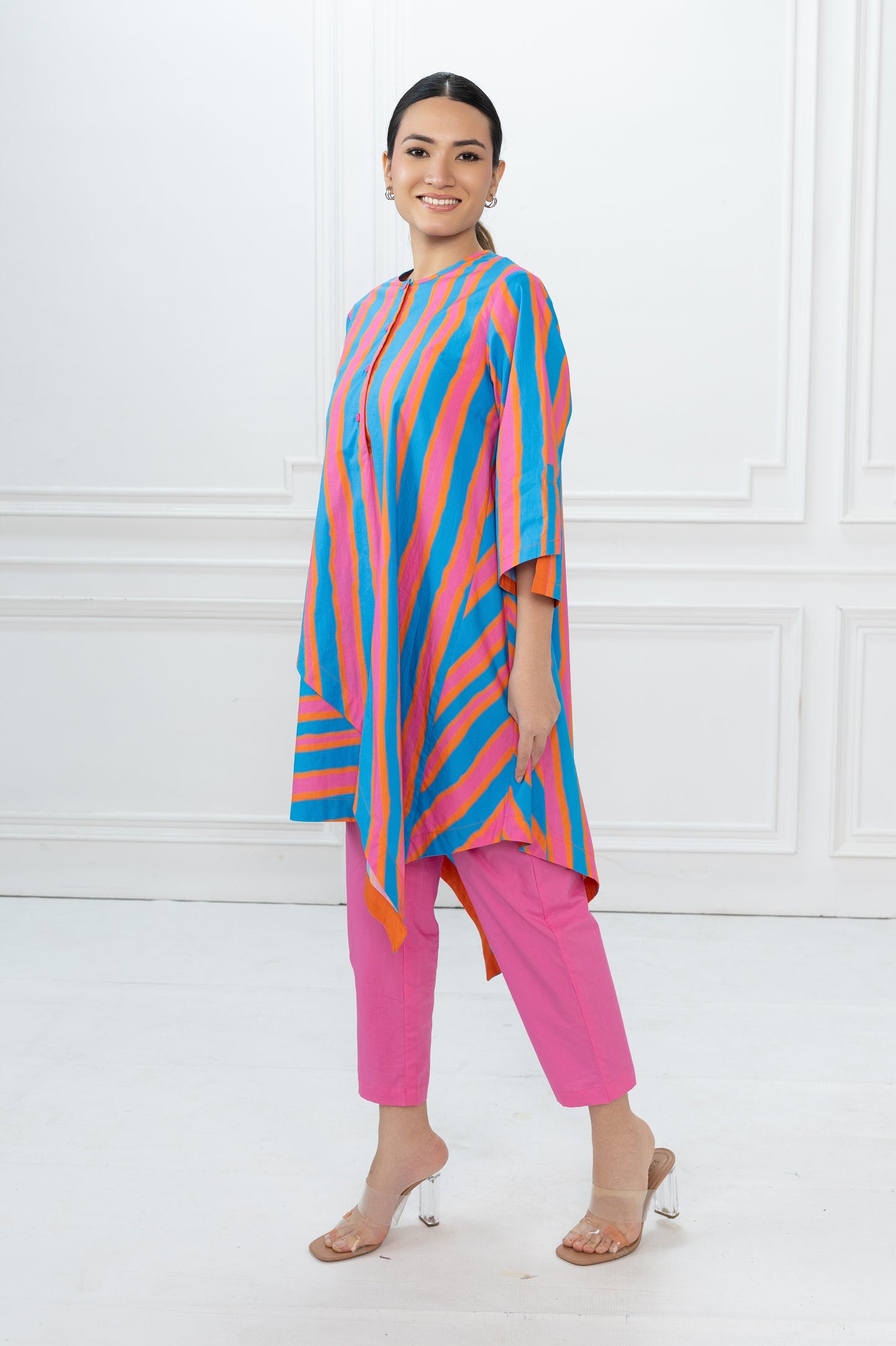 Edison Set - Blue Stripes & Pink