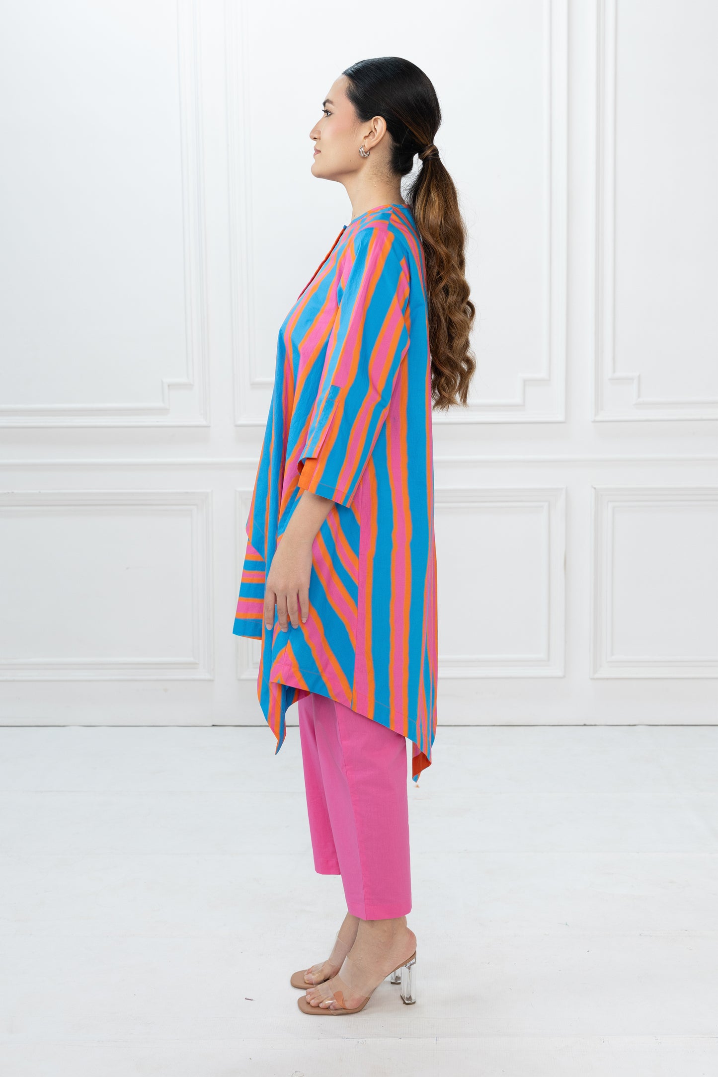 Edison Set - Blue Stripes & Pink