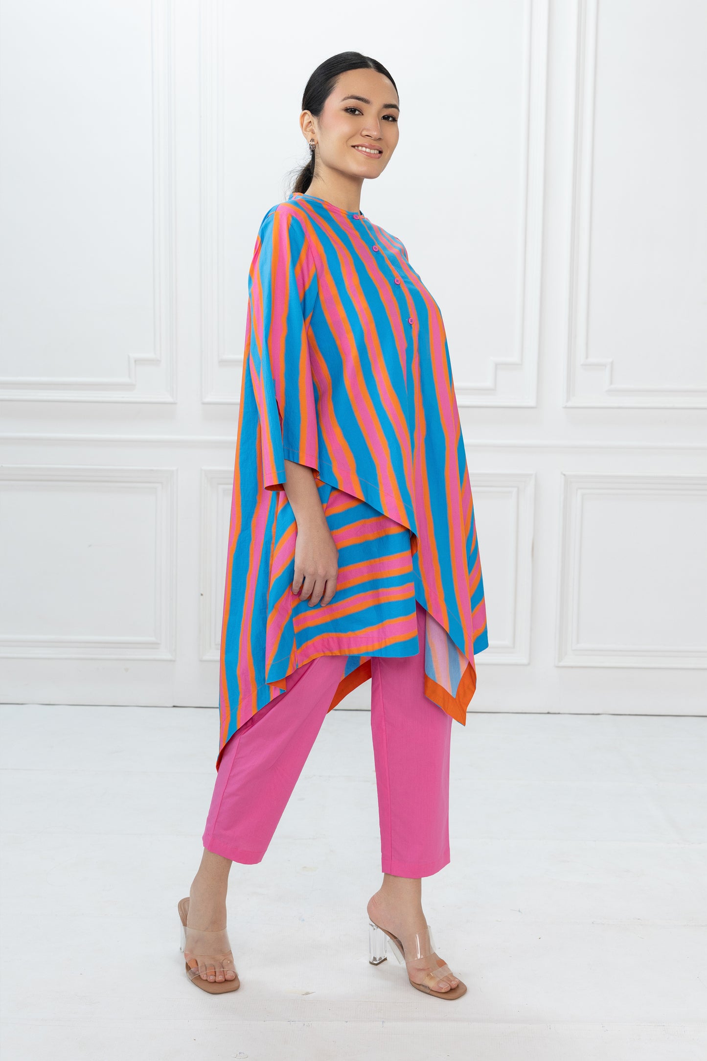 Edison Set - Blue Stripes & Pink