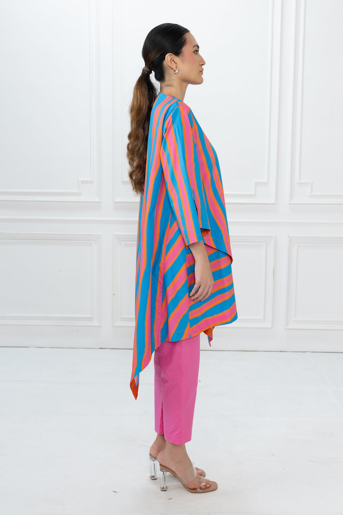 Edison Set - Blue Stripes & Pink