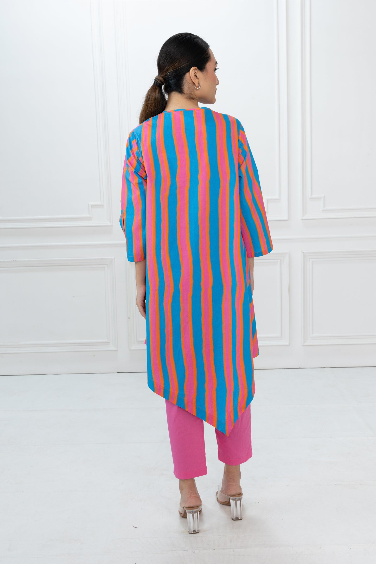 Edison Set - Blue Stripes & Pink