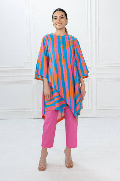 Edison Set - Blue Stripes & Pink