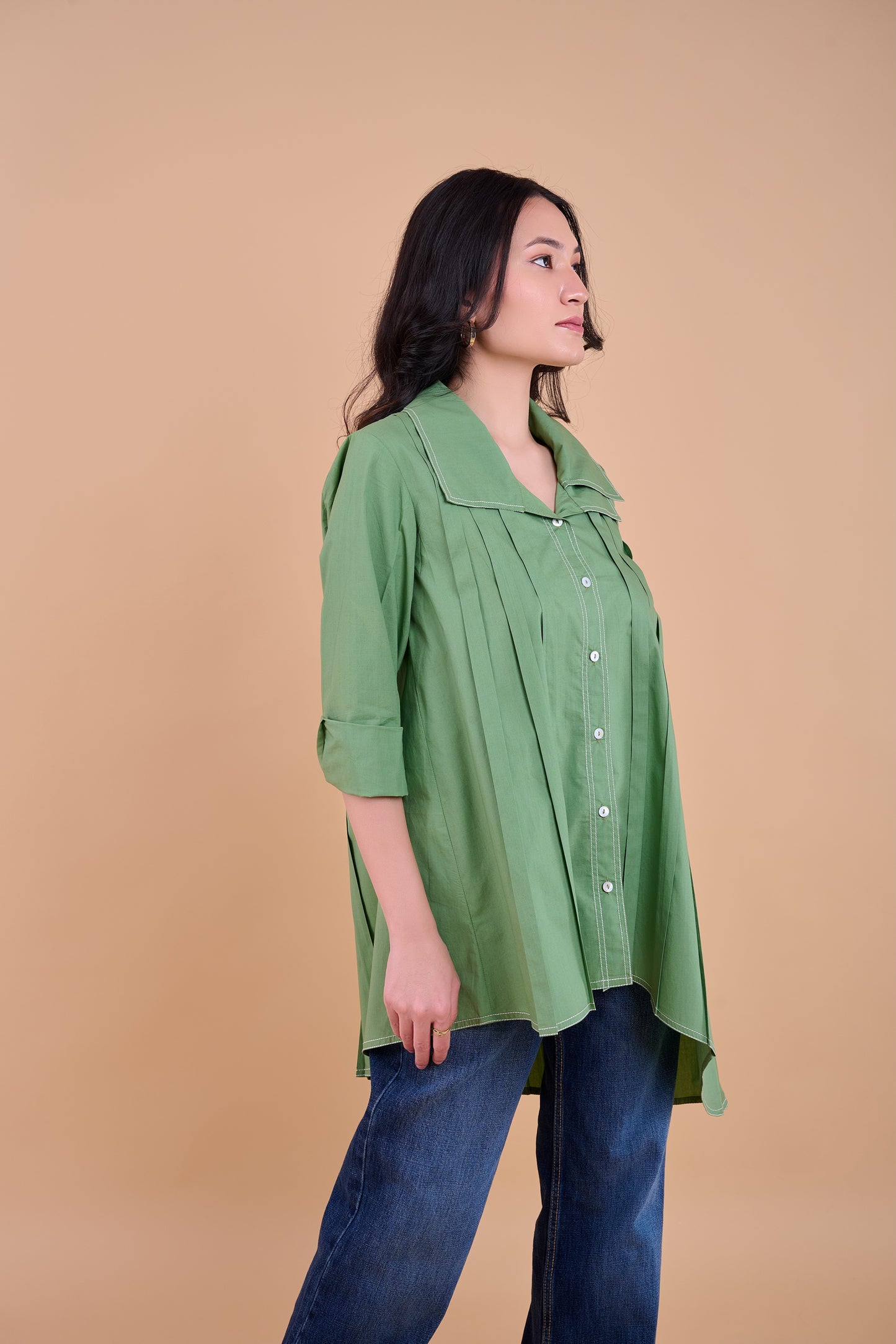Xena Shirt - Olive Green