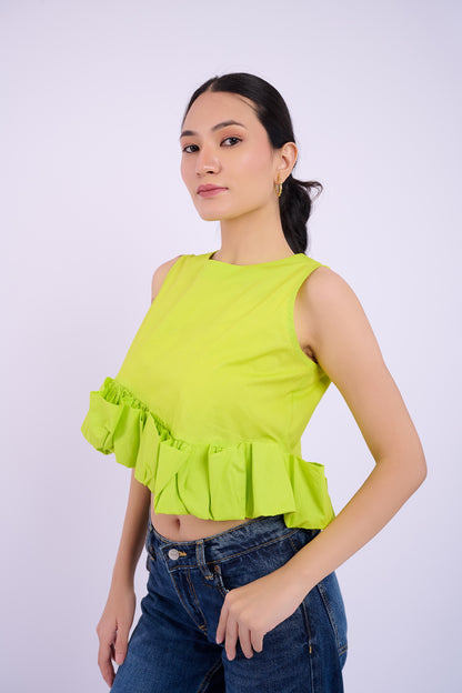 Tasha Top - Lime Green
