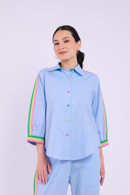 Harper Top - Light Blue
