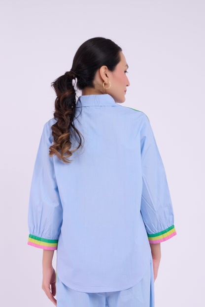 Harper Top - Light Blue