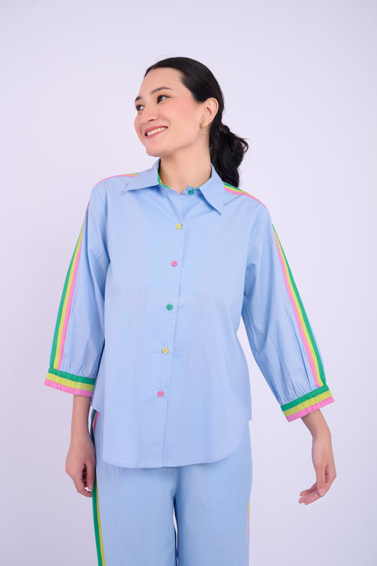 Harper Top - Light Blue