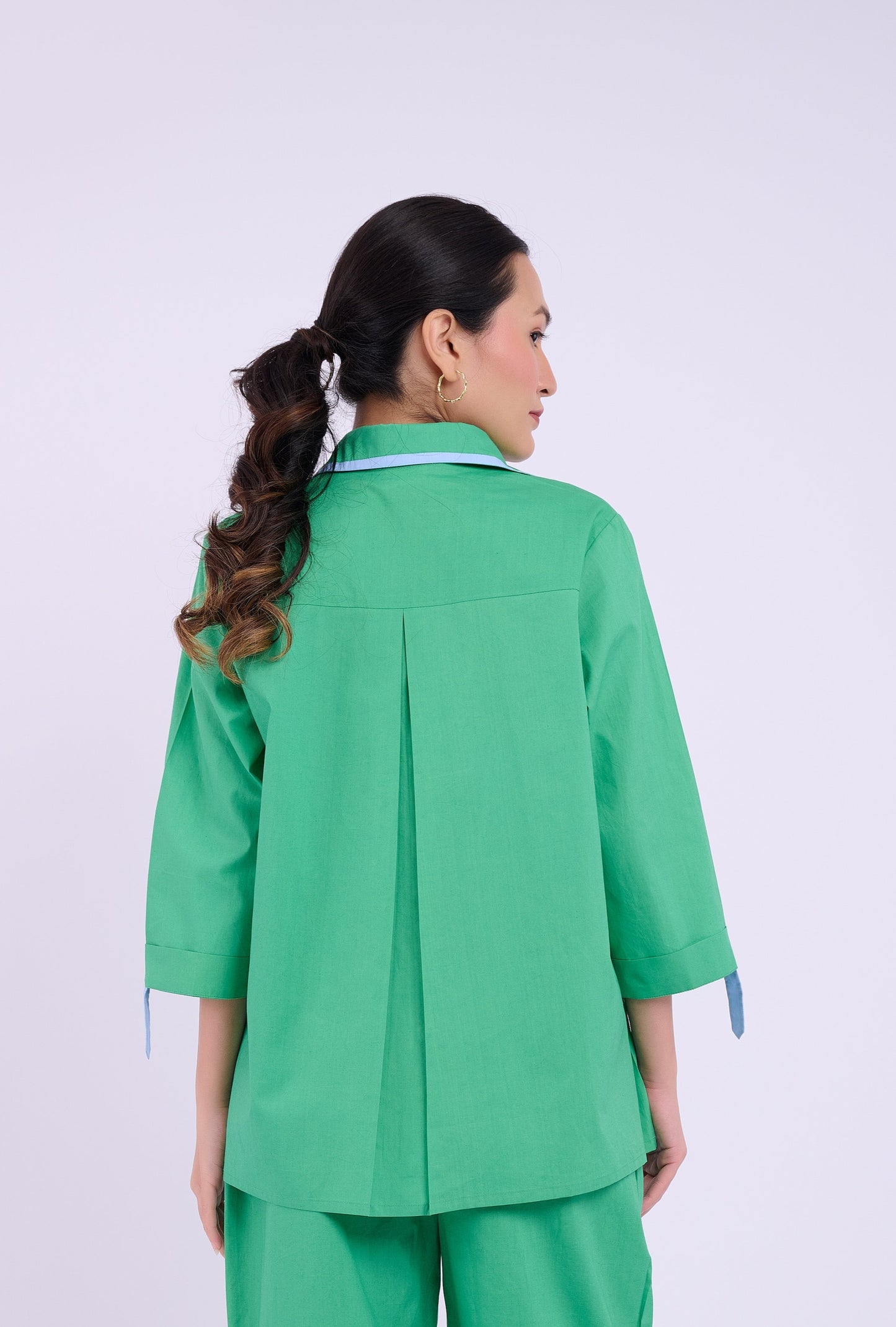 Alora Shirt -Dark Green