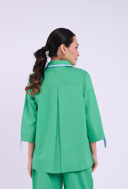 Alora Shirt -Dark Green