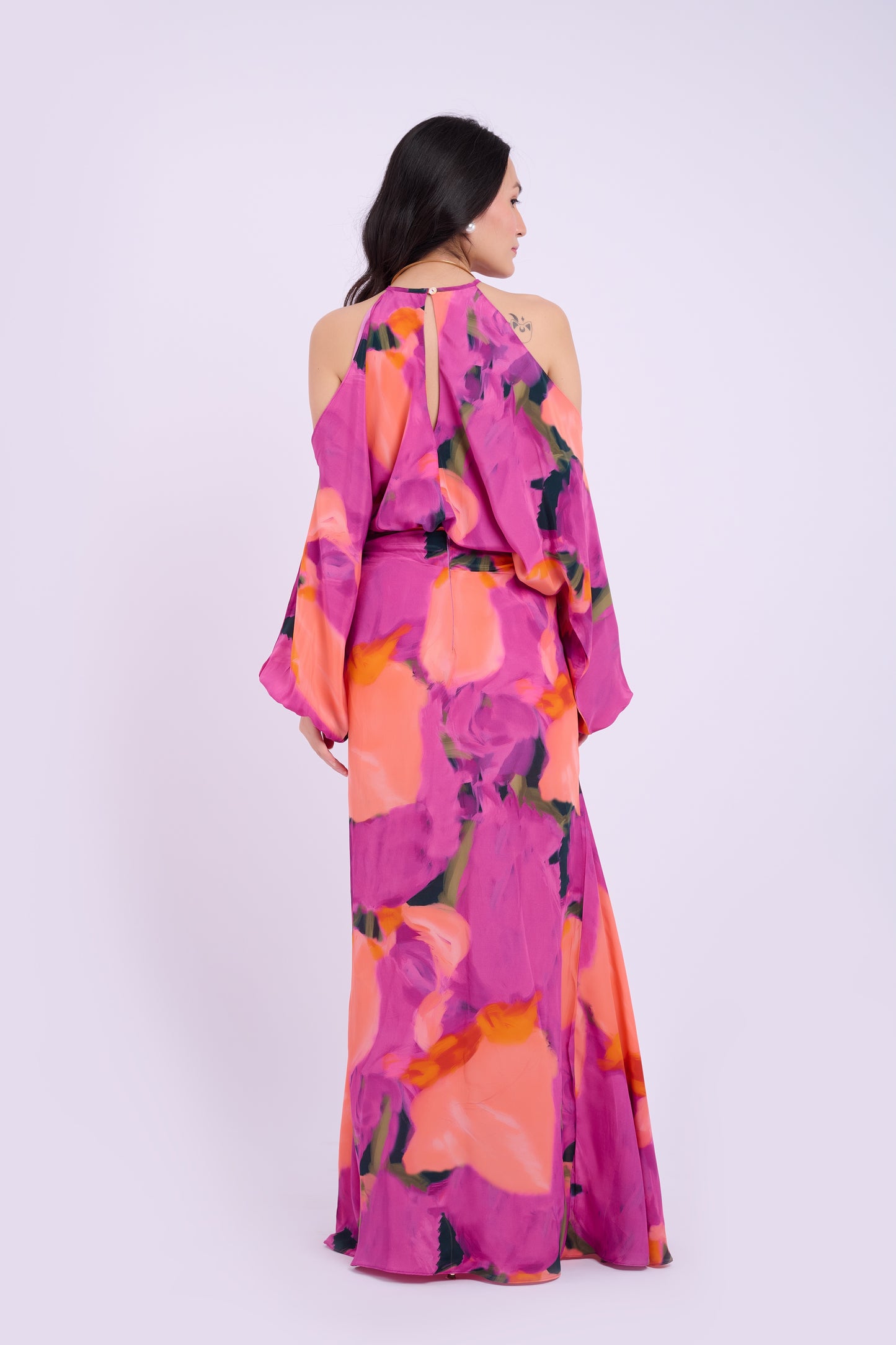 Elin Crepe  Set - Abstract Purple